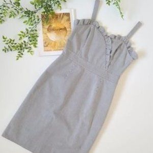 Cremieux Asley Seersucker Ruffle Dress 12 NWT $139